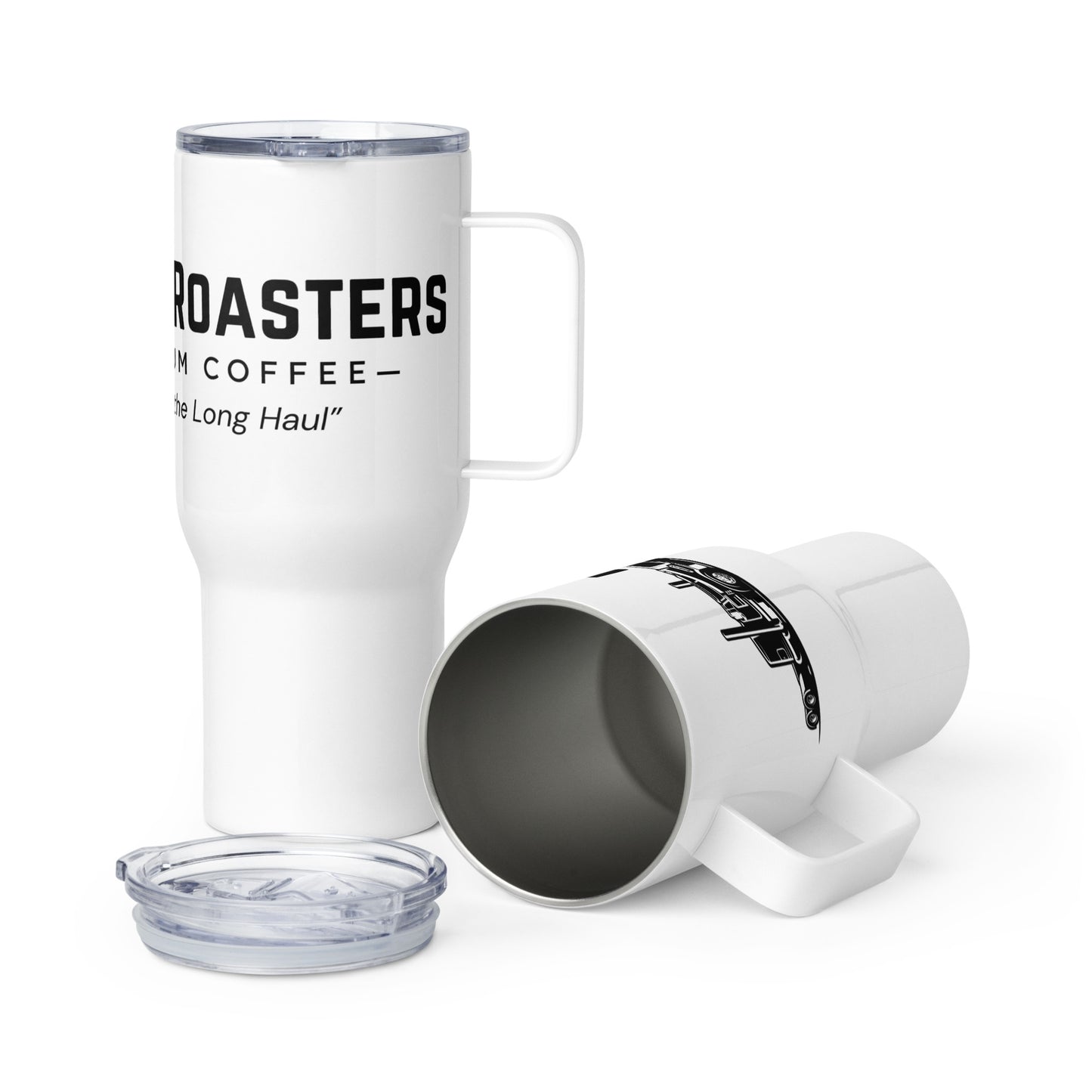 Big Rig Roasters Travel mug with a handle