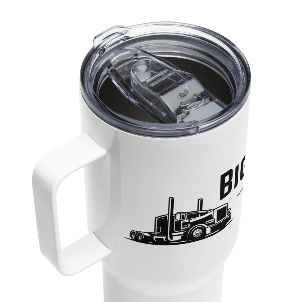 Big Rig Roasters Travel mug with a handle