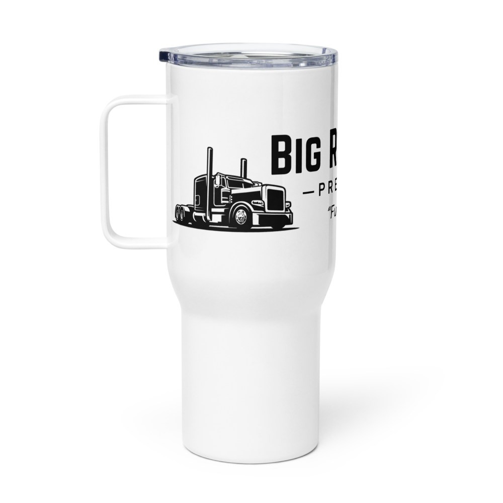 Big Rig Roasters Travel mug with a handle